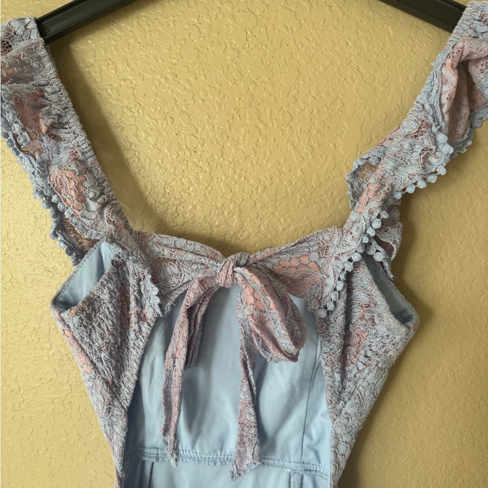 Floral Ruffle Mini Dress - Picture 4 of 6